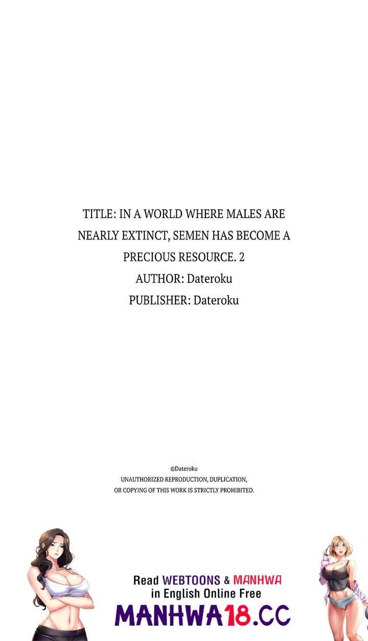 In a World Where Males Are Nearly Extinct, Semen Has Become a Precious Resource - Chapter 28 Page 7