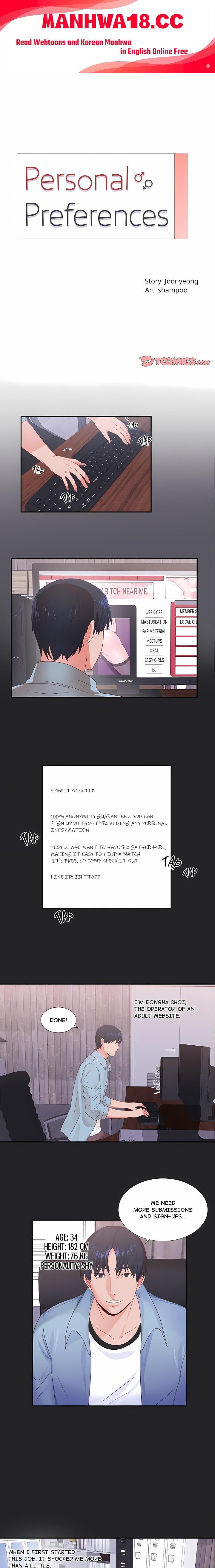 Personal Preferences - Chapter 1 Page 1