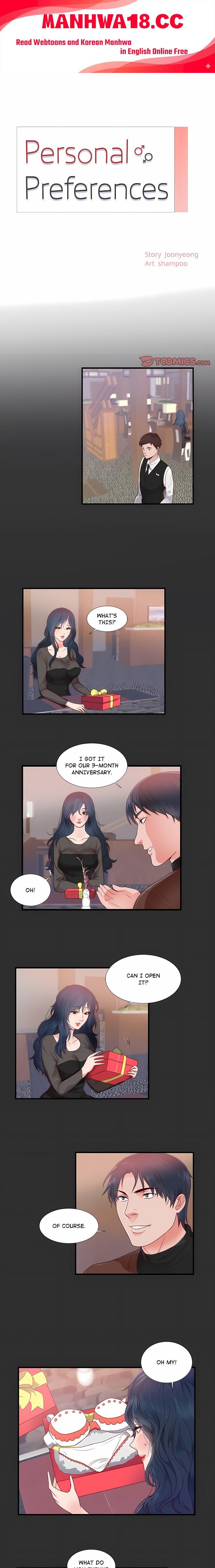 Personal Preferences - Chapter 3 Page 1